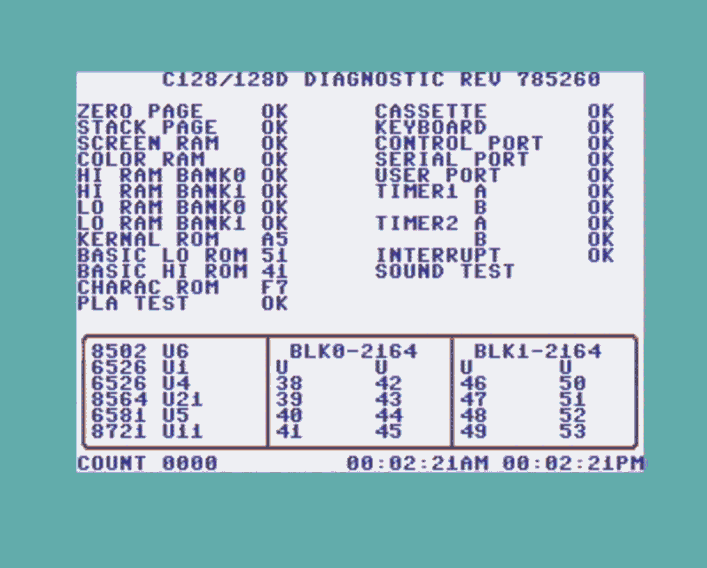 C128 Test Cartridge (785260)